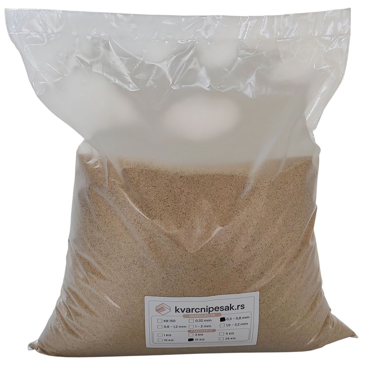 Kvarcni pesak pakovanje od 15 kg